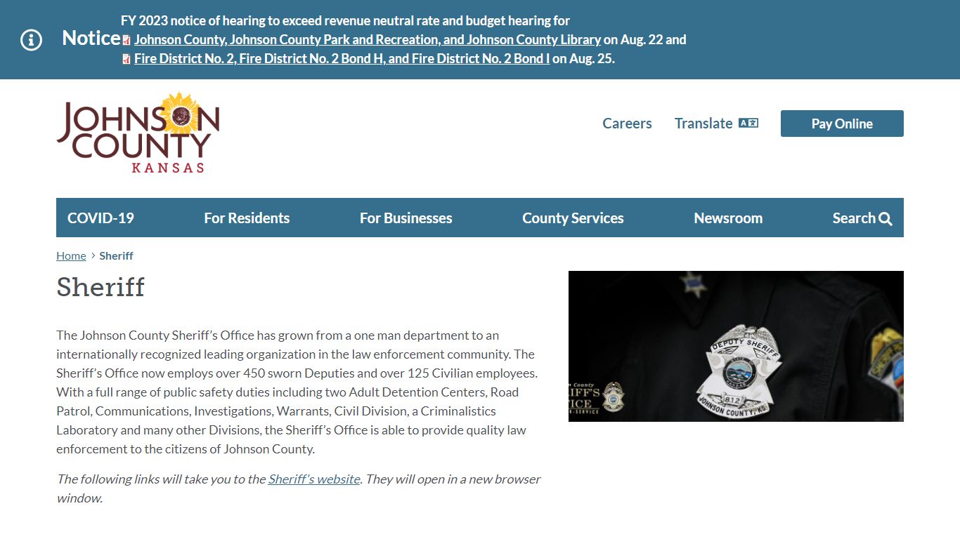 Sheriff | Johnson County Kansas